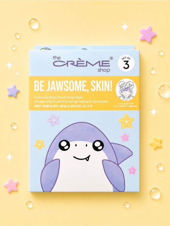 The Creme Shop Other - 🫧 2/35$ K-Beauty • NWT Korean Skincare Baby Shark Face Masks Set of 3 Sheets